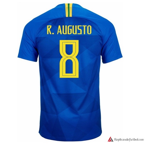 Camiseta Seleccion Brasil Segunda equipación R.Augusto 2018 Azul